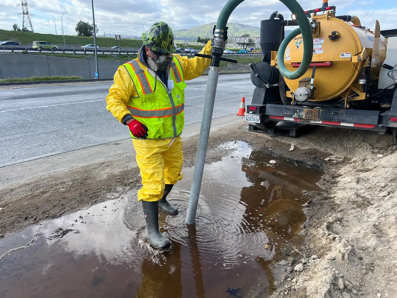 Chemical spill cleanup and vacuum truck response in Lancaster CA