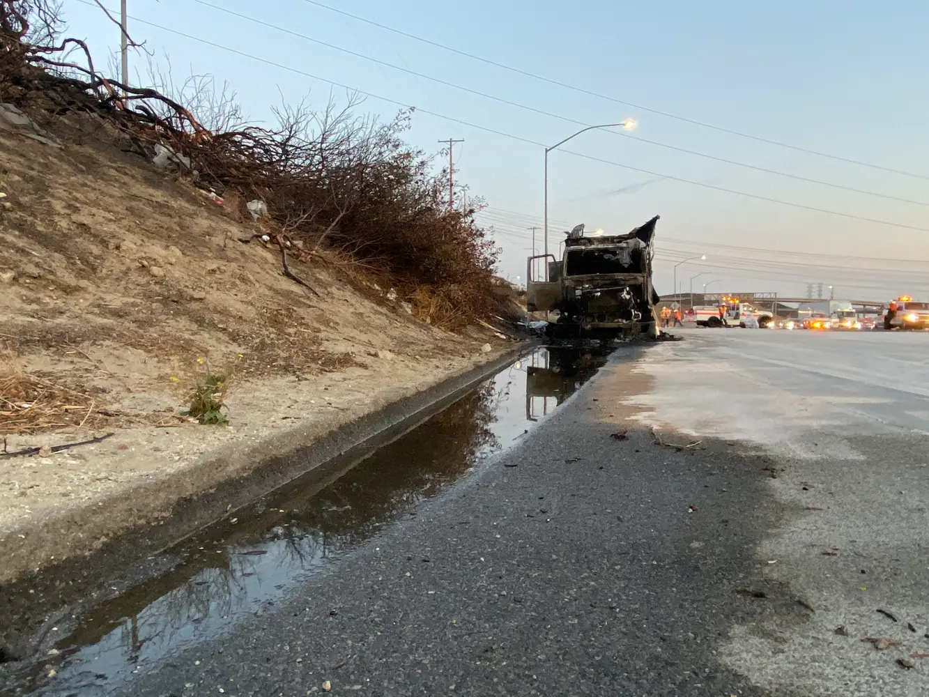 Emergency Spill Response field work photographed in Lancaster, California